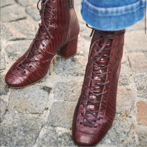 Sezane Shoes - Sezane Sandy Boots in Brown Teju size 36